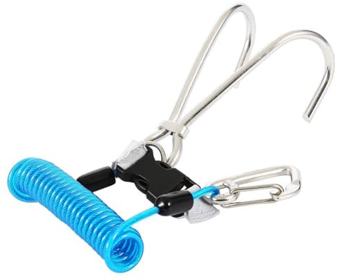 Alomejor Reef Hook Diving Reef in Acciaio Inossidabile Doppio Gancio con Spirale a Spirale Accessori di Sicurezza per Immersioni