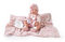 Muñecas Antonio Juan 50160 NACIDOS Frisch geboren Mia Macht PIPI mit Decke, bunt