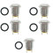 JZK 5 pezzi 3A 250V 12mm pulsante momentaneo interruttore a pulsante rotondo in metallo piccolo impermeabile interruttore a pulsante mini in acciaio inossidabile