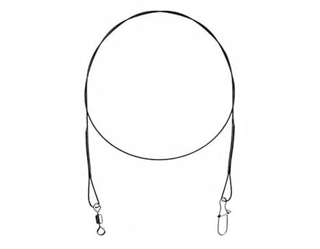 2 Titanium Vorfächer Hecht 7X 1 Titan Vorfach fertig 20 cm 7 kg