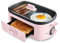 GreenLife CC006798-001 Breakfast Maker BreakfastMaker, Healthy Ceramic Nonstick, PFAS-Free, Glass Lid, Pink