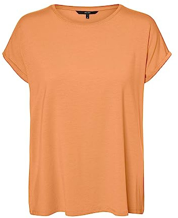 VERO MODA Women's Vmlavender SL VMA JRS Noos Top, Mock Orange, M