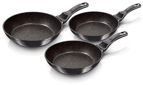 Berlinger Haus - BH/6903 - Set von 3 Frittieröfen, Metallic Line Carbon Pro Edition