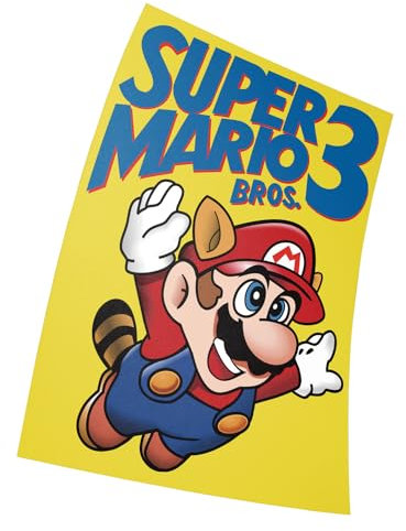 Mario Bros 3 Nintendo NES Platform Video Game Cover Art Mario Poster 38 cm x 58 cm (15 x 23 Zoll) Geschenk ohne Rahmen