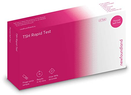 Thyroid Test Home Kit - Underactive Thyroid Testing - Measures Thyroid-Stimulating Hormone (TSH) - 98.2% Accuracy - 20 Minutes Results - CE Certified - 1PC Self-Test Kit