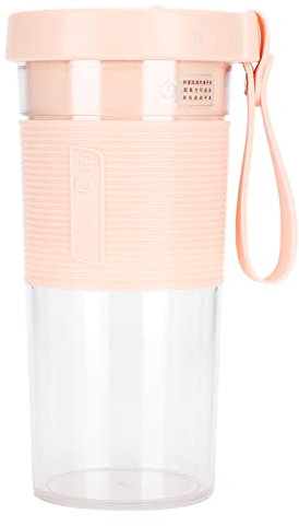 Portable Electric Citrus Juicer,3 Blades 2000mAh Li Ion Battery Citrus Juicer Electric,320ml Large Capacity USB Rechargeable Electric Juicer(2000mAh-Pink)