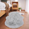 Ghouse Home Teppich Kurzflor Teppich Flauschig Anti-Rutsch Unterseite Waschbarer Wohnzimmer Carpet Grau 60x120 cm