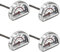 Grill-Temperaturanzeige, Edelstahl-Grillthermometer, Wärmeanzeige, Ersatz für Charbroil Grill 463224611, 463224912, 463248208, 463257110, 4 Stück