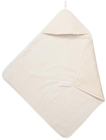 Koeka Baby Einschlagdecke - Für Babyschale - Für Wippe - Für Kinderwagen - Ideal Für Unterwegs - Mit Teddyfütter - Oslo - Waffelstoff Aus Baumwolle - Atmungsaktiv - Abwaschbar - Naturel - 100x105 cm