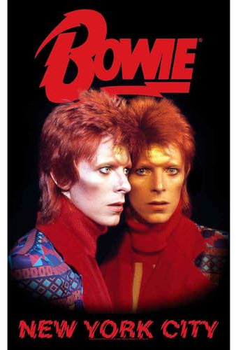 David Bowie Poster Nue York City Nue Textile Flag 70cm x 106cm One Size