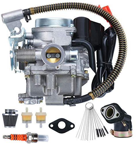 Ewillownm Kompatibel mit 139QMB Vergaser für GY6 49 cc 50 cc 4-Takt-Roller Taotao 80 cc PD18J PD19J PD20J Roller Moped ATV Go Kart Quads Buggy Kymco