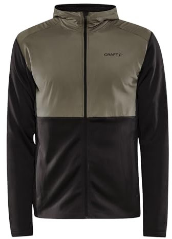 Craft Herren Trainingsjacke Kapuzenjacke ADV Essence Jersey Hood Jacket, Farbe:Mehrfarbig, Größe:M, Artikel:-992244 Slate/Dark Clay