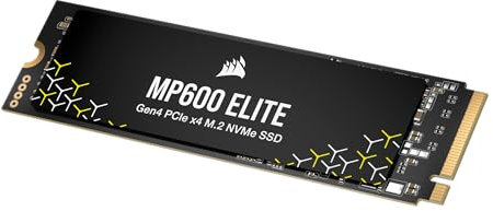 Corsair MP600 ELITE 1TB M.2 PCIe Gen4 x4 NVMe SSD – M.2 2280 – Up to 7,000MB/sec Sequential Read – High-Density 3D TLC NAND – Black