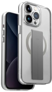 UNIQ Better By Design Heldro Mag Handyhülle Kompatibel mit iPhone 15 Pro, MagClick Magnetische Aufladung Kompatibel Klar