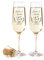 AMAVEL Sektgläser Set zur Silberhochzeit, Silberne Hochzeit Geschenke, Personalisierte Gläser, Sektglas mit Gravur 2er Set, 25 Hochzeitstag Geschenk, Champagner Gläser, Geschenke zur Silberhochzeit