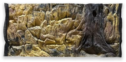 ZooPaul Aquarium Rückwand 3D 100x40cm 100x50cm 100x60cm Terrarium Hintergrund Fels Stein Wurzel Struktur Amazonas NEU