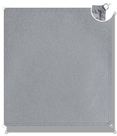 Toldo Vela De Sombra Impermeable Rectangular 150x200cm Velas De Toldos Protección Solar Resistente Velas Toldo Jardin para Pergola Patio Terraza Jardín -Gris