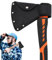 Axtkopf, Axtscheide Leder, Axtkopfkoffer, Axt, Doppelschnapper Beilschutz Axt, Axtkopf für Outdoor Wandern Outdoor Arbeitskopf Schützen mit Leder