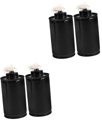 KONTONTY 4 Piezas Tanque de combustible con luz de antorcha Accesorios para antorchas Antorcha de exterior suministros de combustible para antorchas accesorios de combustible para antorcha