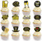 DazzJoy 24 Stk 2025 Neujahr Tortendeko Happy New Year,Happy New Year Cupcake Topper Silvester Party Deko 2025,Tortendeko Silvester,2025 Silvester Kuchen Deko,Neujahr Kuchendeko 2025,Hello 2025 Deko