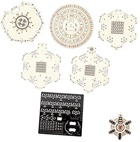 Abaodam Holz Puzzle Uhr DIY Modell Dekorative Wanduhr Für Wohnzimmer Kindersichere Holzuhr Stilvolle Raumdekoration Langlebig Und Attraktiv