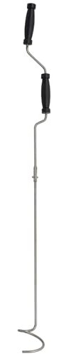 Woodside Crank Handle Compost Aerator Mixing Tool – Heavy Duty Stainless Steel Garden Soil Tiller for Efficient Composting