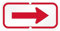 Amagogo Sernale di freccia Sign riflettente, cartello stradale per la direzione guida delle strade impermeabili di freccia interna Simbolo pesante, Rosso