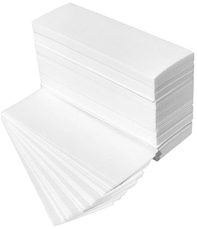 100 Stück Vliesstreifen für Warmwachs und Zuckerpaste, Enthaarungsstreifen aus Vlies für Beine Achsel Arme Intimbereiche Körper Gesichthaarenfernung Wachsstreifen(3.8 x 10cm)