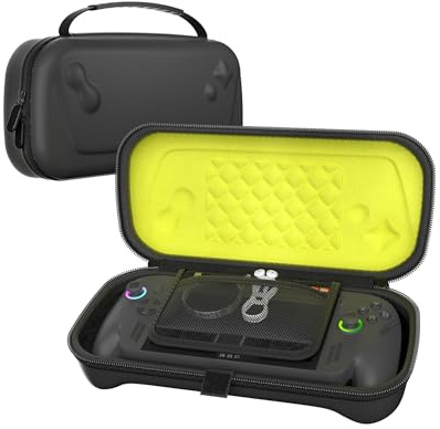 ProCase Tasche für 2025 ASUS Rog Xbox Ally / Rog Xbox Ally X, Hart Rutschfestes Schutzhülle Reisetasche für Konsole und Zubehör -Schwarz