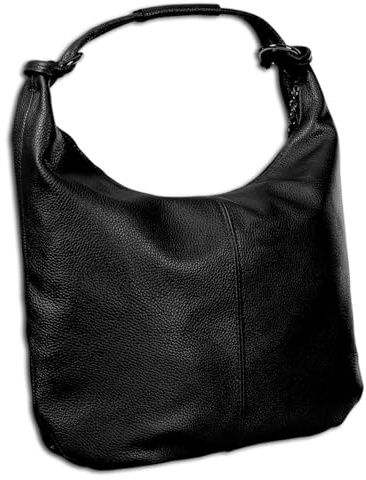 Toscanto Tasche schwarz Schultertasche groß 45x35cmx8cm OTT190SS1