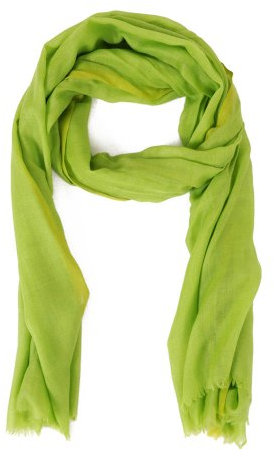 Hinze Blackforest Fashion Snuggery SH111 Schal aus Seide/Wolle grün/apfelgrün 70x200cm Schal für Frauen, Männer, Unisex, Sommerschal, Winterschal