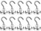 Wukong 10 Stück Neodym Magnethaken Extra Stark, 25mm Starker Magnete mit Hacken, Klein Magnetische Haken Hält 19KG(42LB), Groß Rund Magnete für Kühlschränke, Küchen und Lager