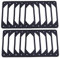 szzijia 10pcs 120mm Black Anti-vibration Rubber Fan Gasket Silicone Shock Proof Absorption Pad For Computer PC Case