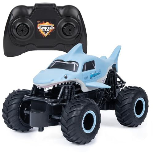 Monster Jam Official Megalodon Remote Control Monster Truck, 1:24 Scale, 2.4 GHz
