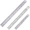 SACONELL 3 Stück Edelstahl Lineal, 15 cm 20 cm 30 cm, Metall Lineal Metrisches Stahllineal, perfekte gerade Kante für einfache Messungen, strapazierfähig, 100% Edelstahl