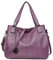 Kris Anna Hobo Sac à Main porté épaule Broderie pour Femme Violet