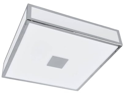 Lindby Ceiling Light Eniola dimmable (Modern) in Silver for e.g. Bathroom (2 Light Sources, E27) from Ceiling lamp