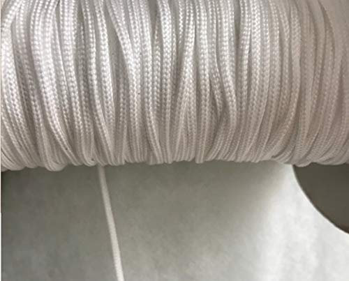 2MM ROMAN BLIND NYLON CORD WHITE STRING CURTAIN, LIGHT SWITCH, FANS (4m)