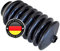 WS · SYSTEM 1x Universal Faltenbalg aus Gummi – 1 Stk flexible & dehnbare Achsmanschette MADE IN GERMANY aus hochwertigem PVC – Schelle in Größe: L 65mm-115mm Ø 10mm/33mm