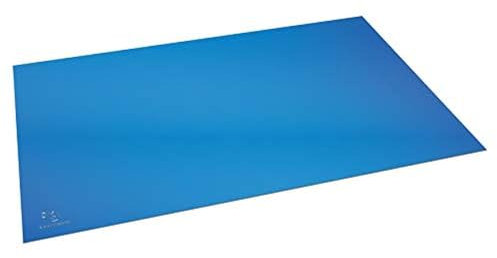 Exacompta 601100D Schreibunterlage CleanSafe 59 x 39cm blau antimikrobielle Wirkung ideal für Büro und Homeoffice Mousepad Mauspad Schreibtischunterlage