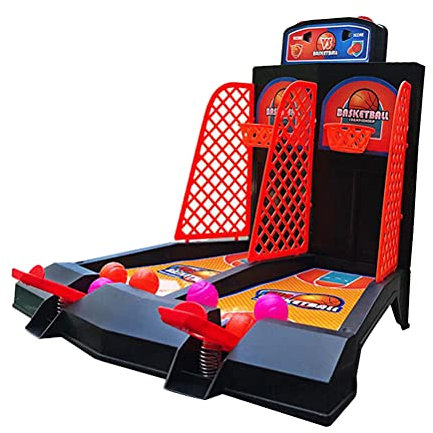 Mini-Basketballspiel, Desktop-Basketball-Spiel-Set, ein oder zwei Spieler, Finger-Basketball-Schießspiel, Spielzeug, tragbar, Tisch-Basketball-Spielzeug für Kinder ab 3 Jahren