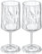 Koziol Superglas Club No. 4, set de 2 copas, 300 ml, copa de vino y aperitivo con pie, plástico transparente con efecto cristal, lujosa, irrompible, reutilizable, fiesta, camping