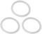 Freebily 3pcs Silicone O-Ring Bottle Lid Gaskets Replacement Leak-Proof Seal Rings for Vacuum Cups Water Bottles Type A One Size