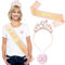 Chuangdi 50. Rosegold Geburtstag Mitgebsel Deko Set 3 Stück 50. Geburtstag Anstecker Abzeichen Happy 50th Birthday Schärpe Roségold Geburtstag Krone für 50. Geburtstag Party Accessoires Frauen