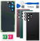 Eonpam Scocca Vetro Posteriore Sostituzione per Samsung Galaxy S22 Ultra 5G SM-S908 Originale Coperchio Copribatteria con Vetro Fotocamera+Ricambio Kit(Nero)