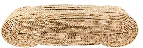 50 m paja de trigo tejer ratán hogar bricolaje hecho a mano artesanía decoración y reparación silla mesa herramienta 8-13 mm (ancho 13 mm)