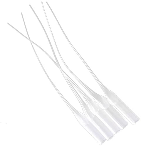SEIWEI Glue Micro-Tips Glue Extender White Plastic Pipette Dropper for Lab Dispensing Adhesive Dispensers Crafting (100PCS 12CM/4.72)