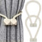 Yatinkim 2 Stück Vorhang Raffhalter Gardinen Raffhalter Beige Magnetische Gardinenhalter Seil Einstellbar Vorhänge Büro Dekorativer Zubehör Outdoor