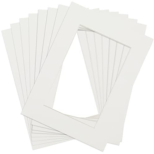 Anhow 8er Passepartout, Passepartout Karton 10x15 cm Innen für Bilder, Fotos, Kunstdrucken - Beige/ 1,5 mm