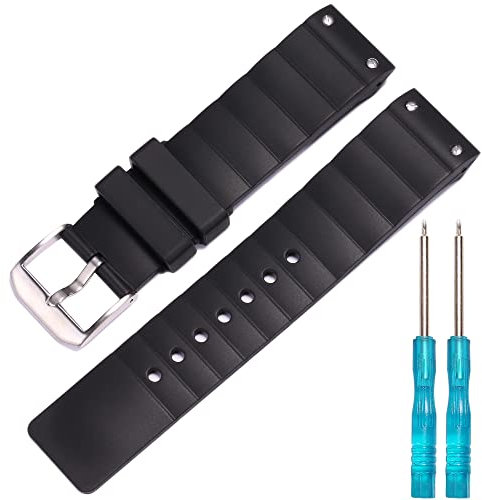 MCXGL Silikonarmband für die Santos-Serie, 23 mm, kompatibel mit Cartier Herren und Damen, wasserdichtes Gummi-Sportarmband